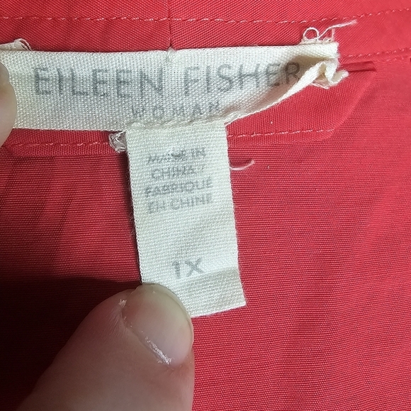 Eileen Fisher red jacket size 1X - Picture 5 of 5